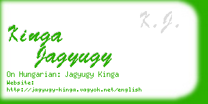 kinga jagyugy business card